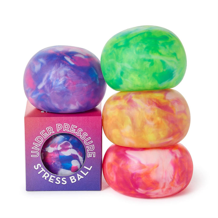 UNDER PRESSURE MARBLED STRESS BALL IN GIFT BOX