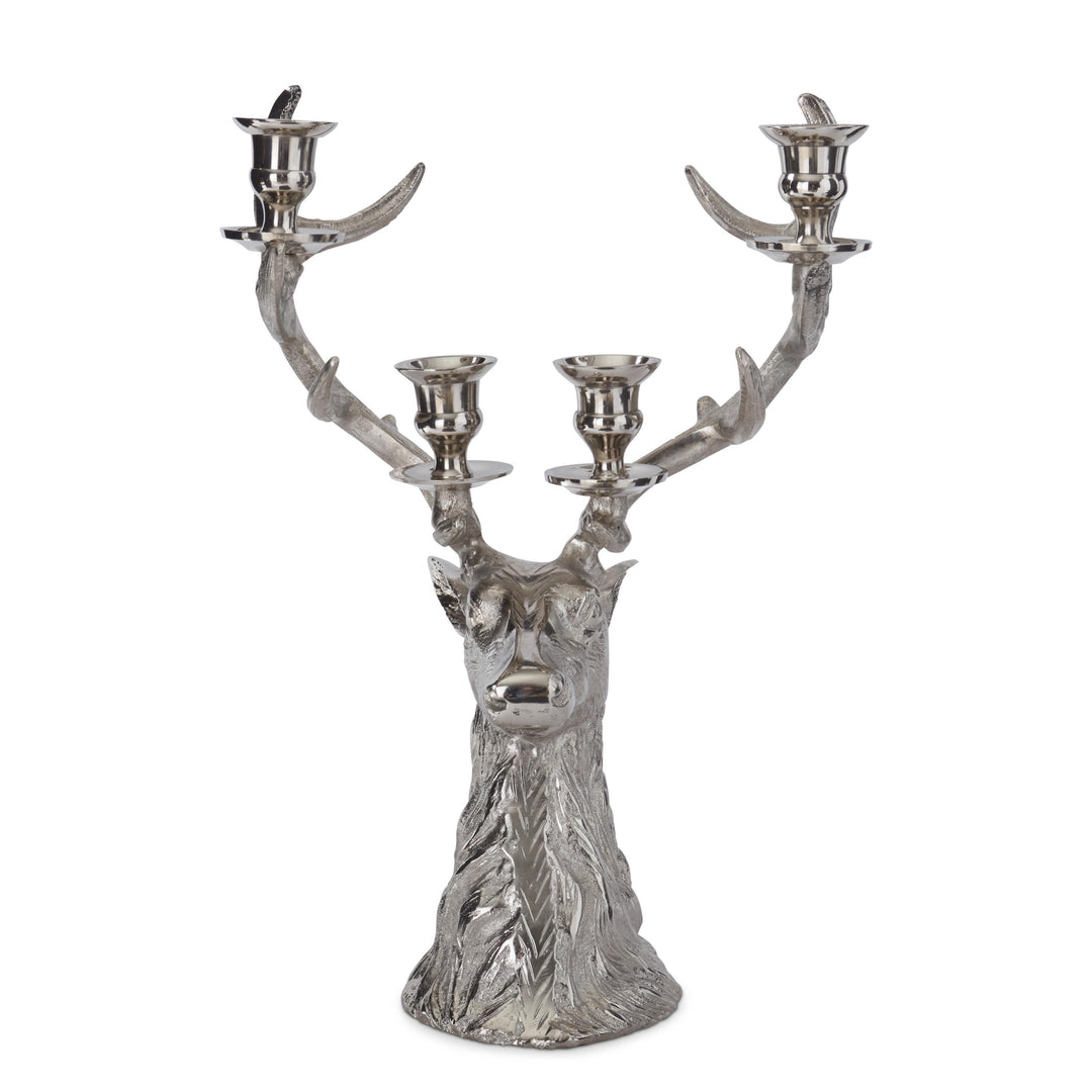 SILVER CANDELABRA DEER