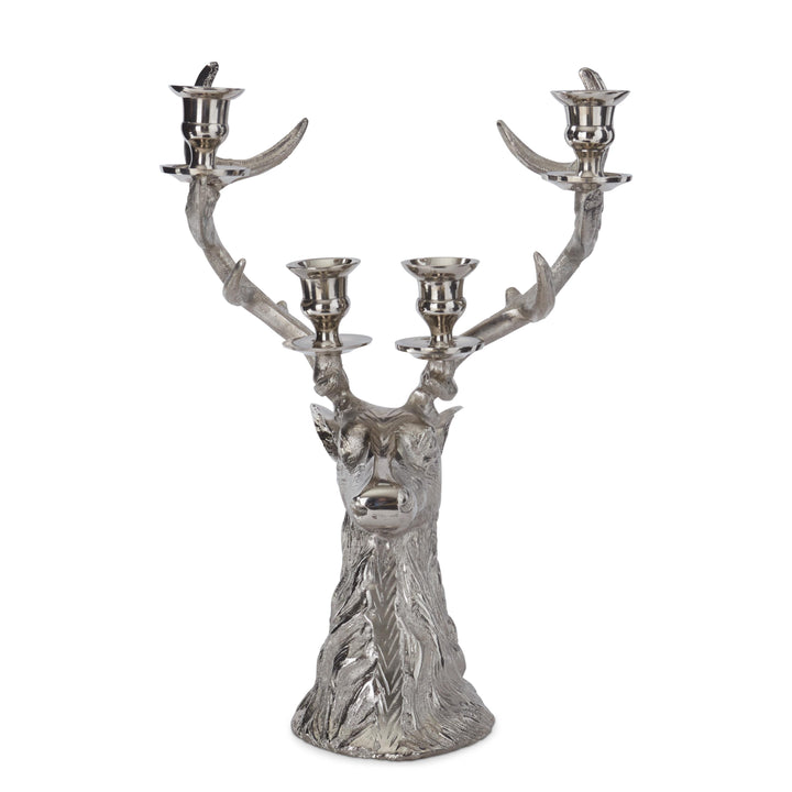 SILVER CANDELABRA DEER