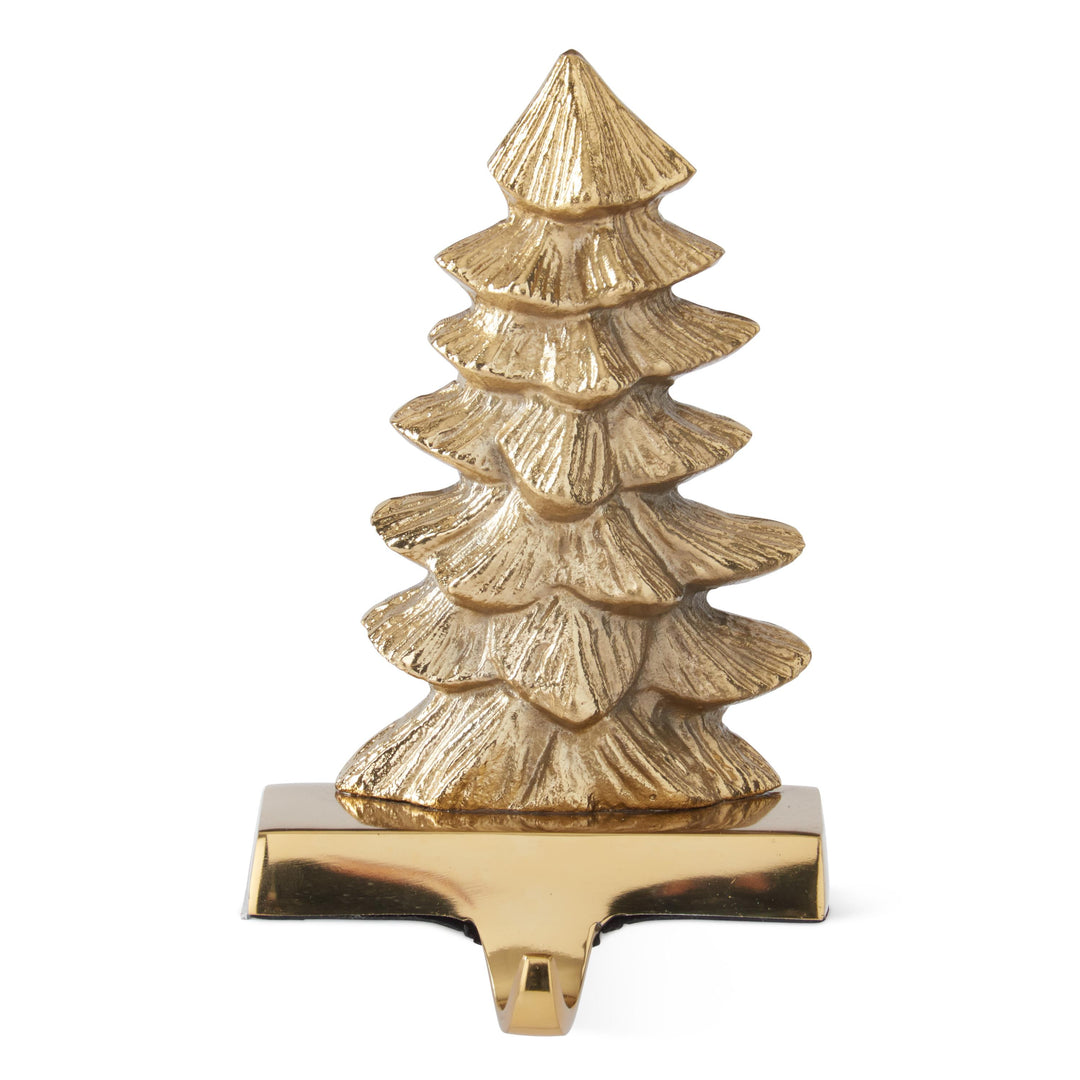 antique gold christmas tree stocking holder