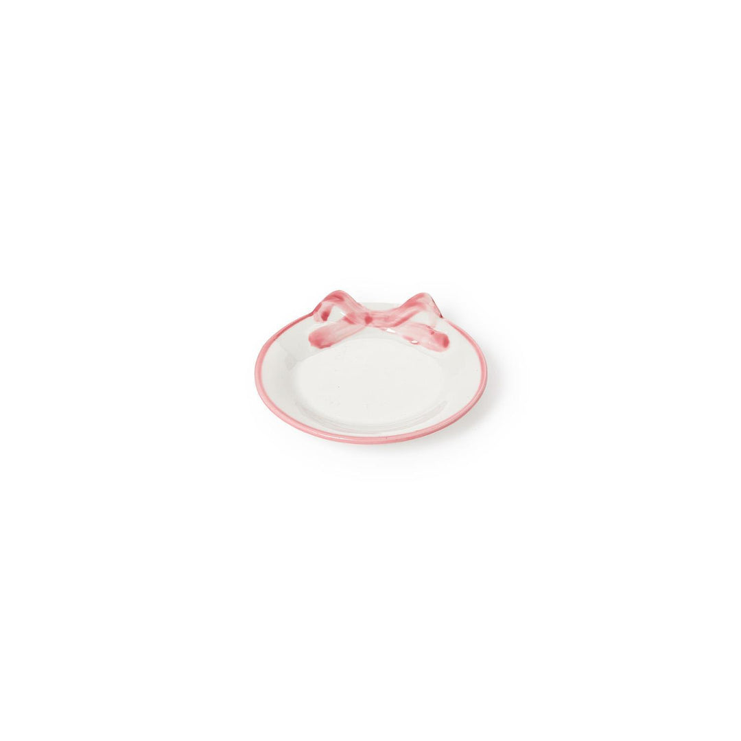 PRETTY BOW HAND-PAINTED TRAY