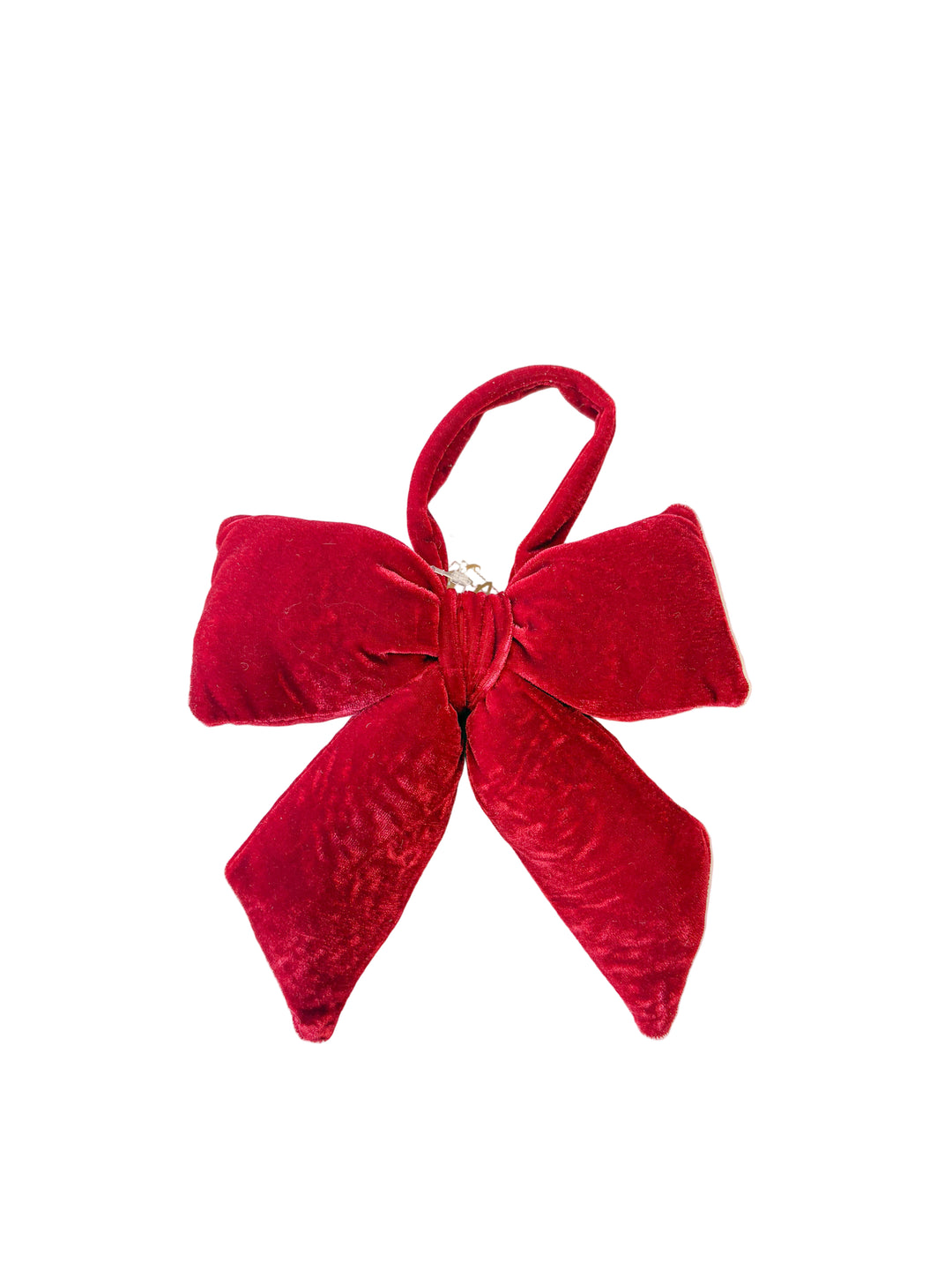 Red Evelyn Bow Ornament – Classic Red Bow Christmas Ornament for Holiday Decorating | Walker Boutique