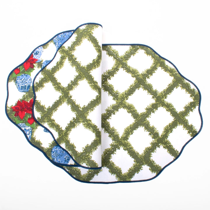 POINSETTIA REVERSIBLE PLACEMAT SET