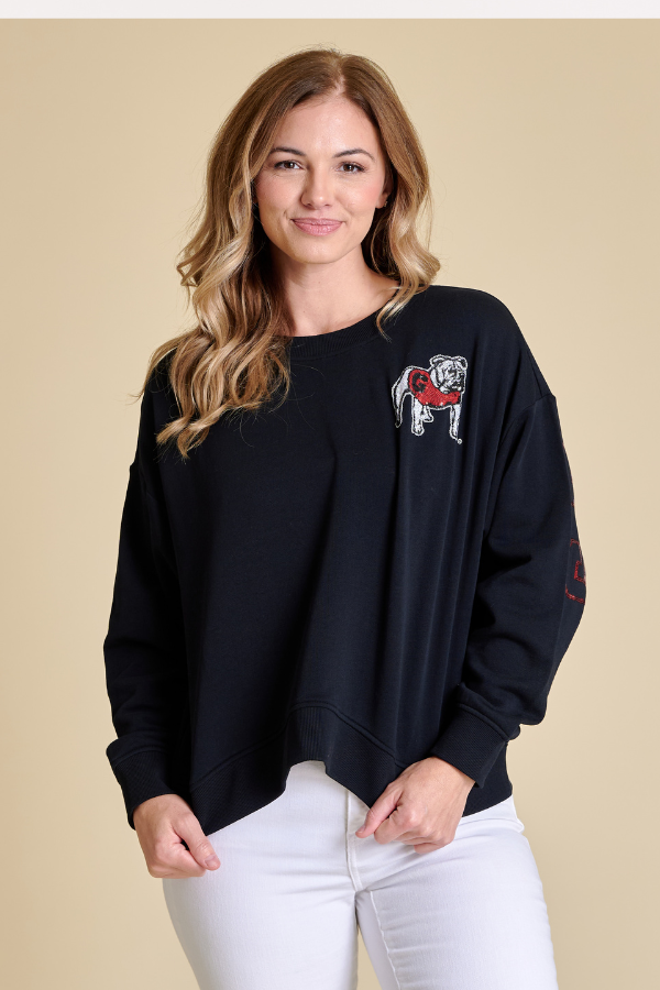 THE SEQUIN BOXY SWEATSHIRT | GEORGIA