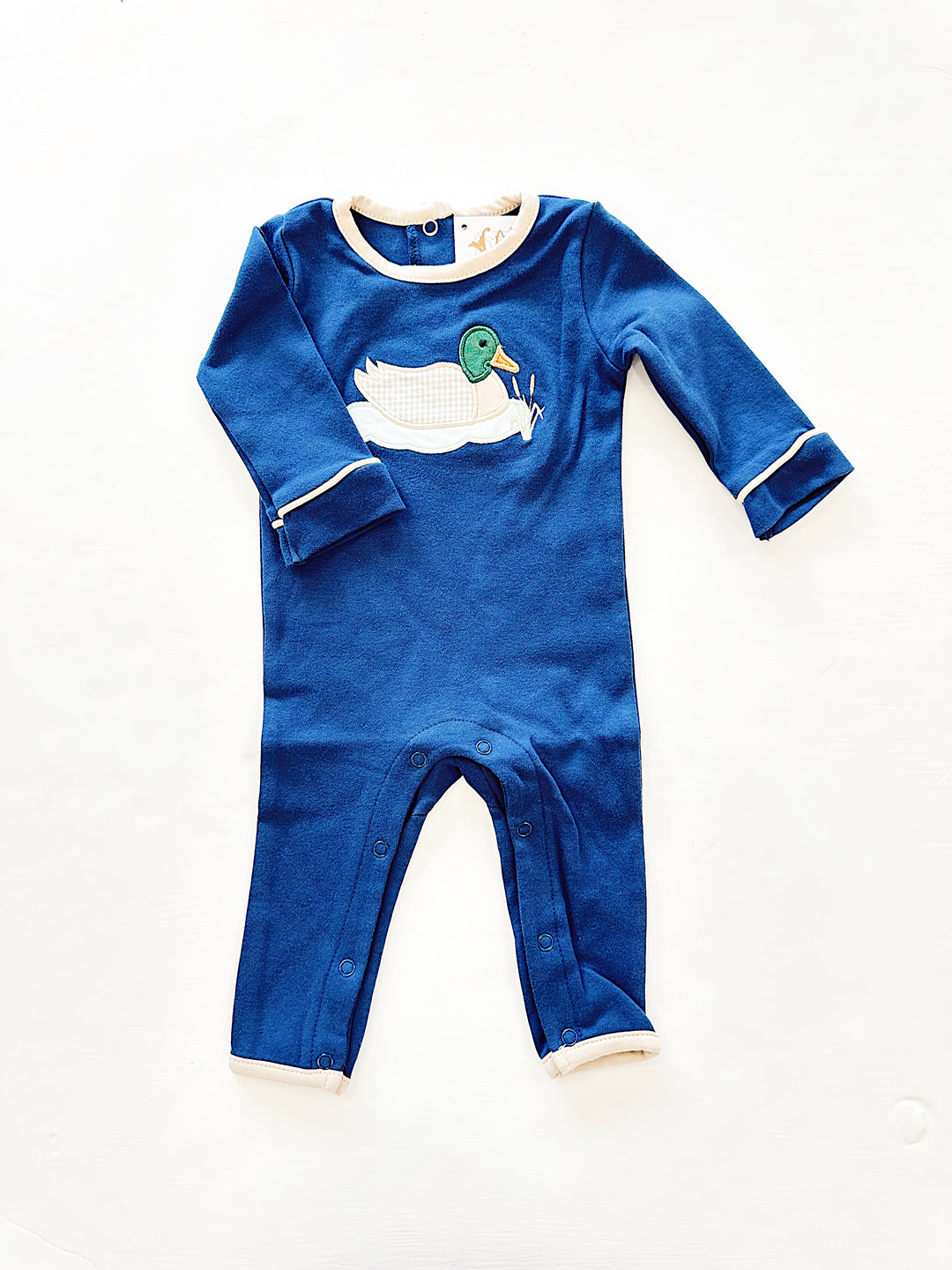 Mallard Duck Applique Romper – Baby Boy Hunting and Outdoors Themed Outfit | Walker Boutique