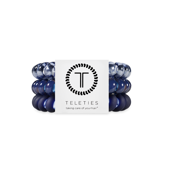 NIGHTFALL NAVY LARGE SPIRAL HAIR COILS
