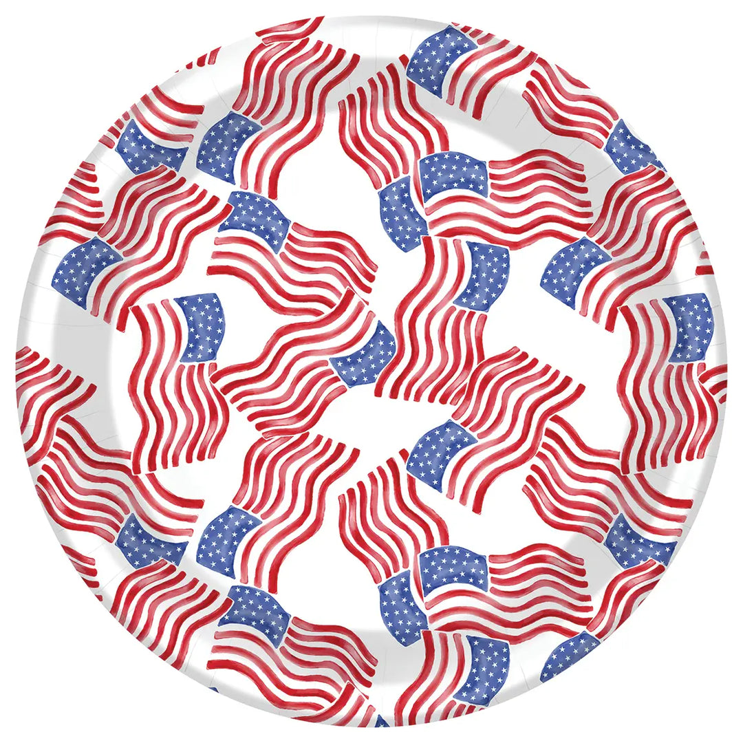 STARS & STRIPES ALLOVER DINNER PLATE