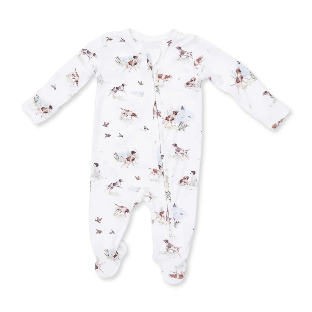 POINTER PUPS AND DUCK BUDDIES 2 WAY ZIPPER FOOTIE
