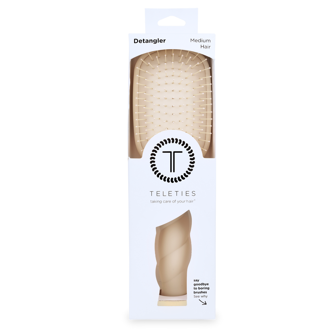 TAN DETANGLER HAIR BRUSH FOR MEDIUM HAIR