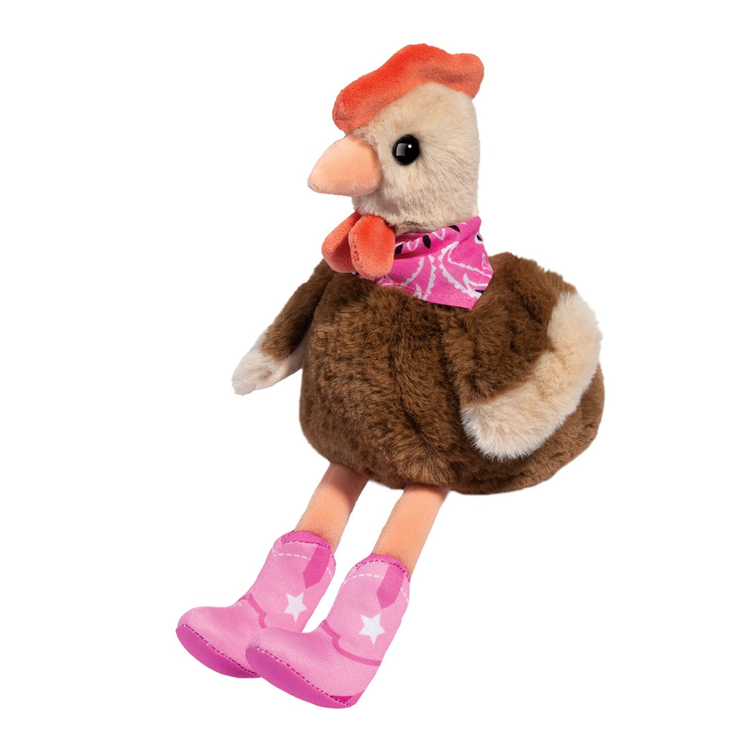 COWGIRL CHICKEN STUFFED ANIMAL