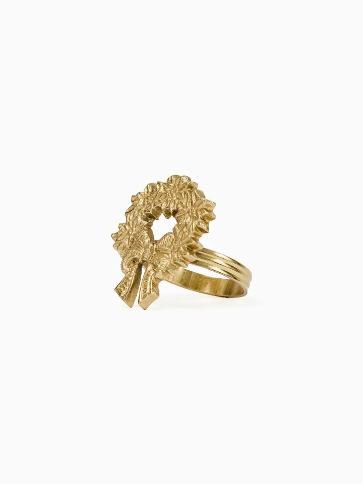 gold wreath napkin ring
