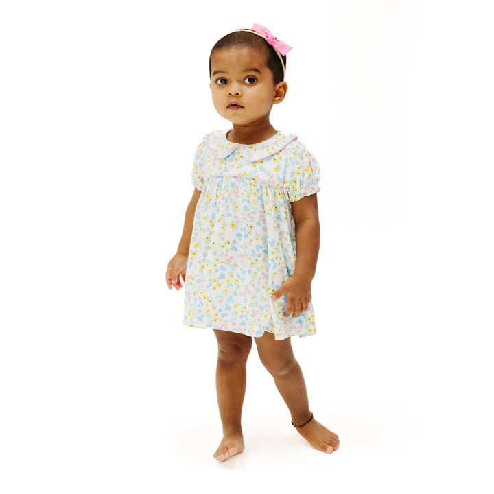 CAROLINE'S CALICO PUFF SLEEVE DRESS SET