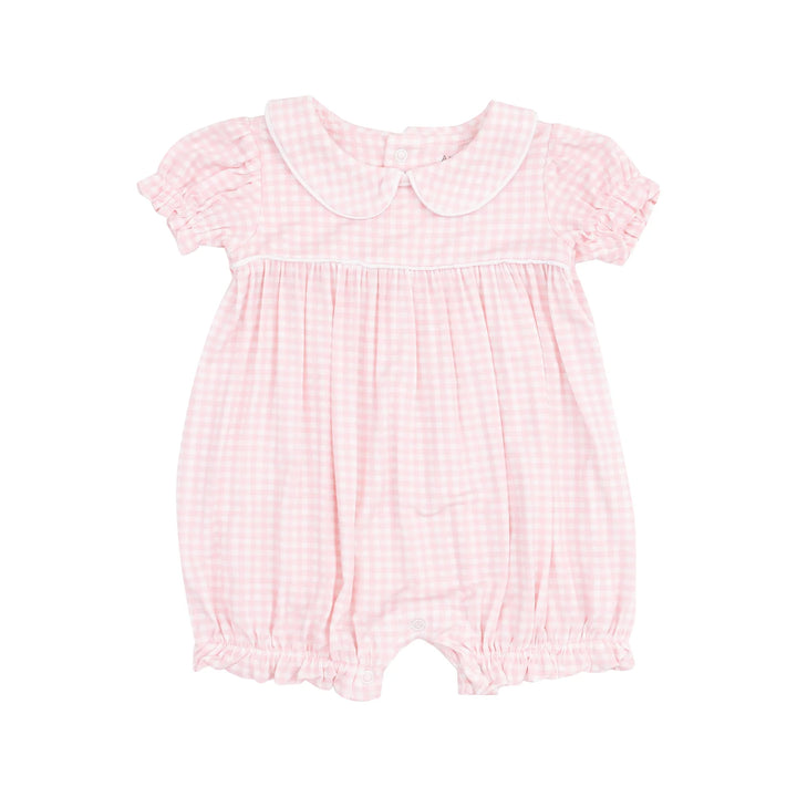 MINI GINGHAM CLASSIC PUFF SLEEVE PLAYSUIT