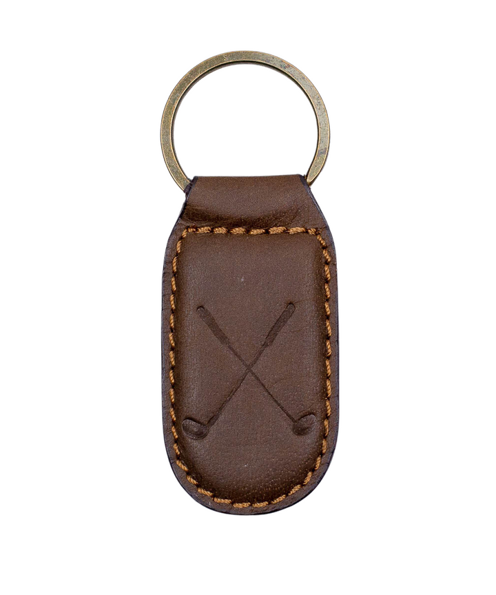 LEATHER EMBOSSED KEYCHAIN