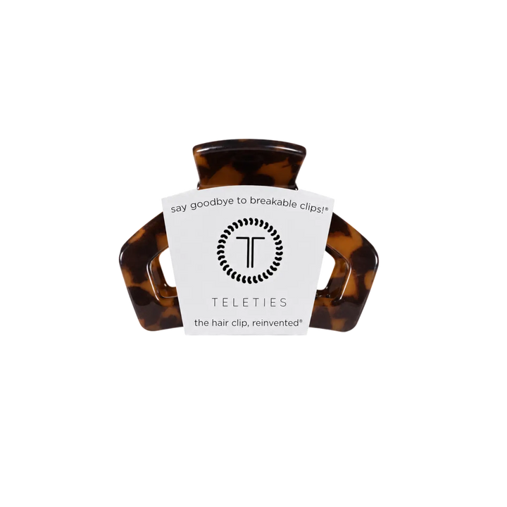 TELETIES OPEN HAIR CLIP TORTOISE