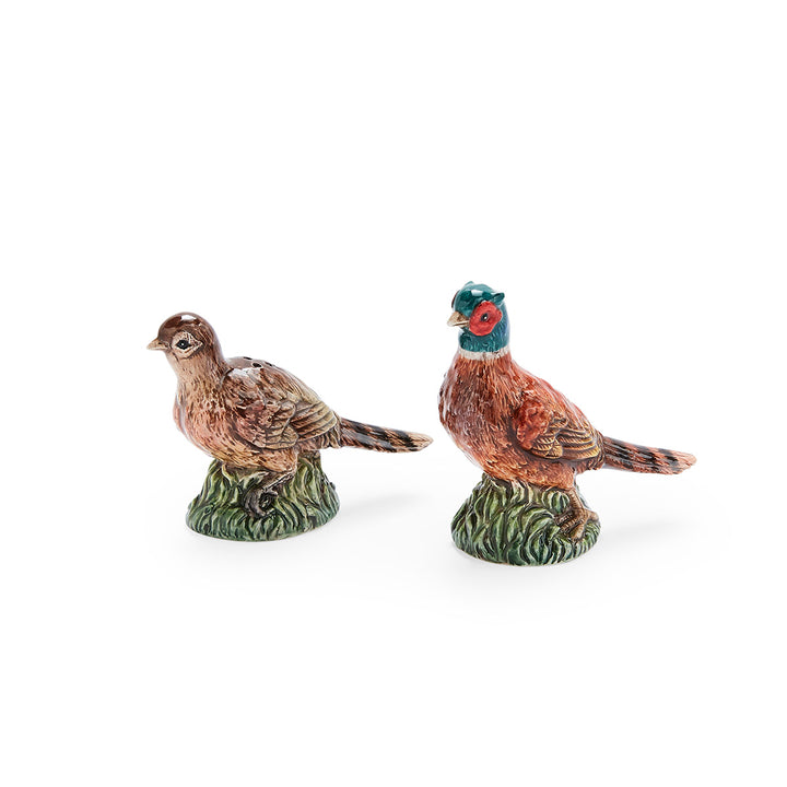 PHEASANT FIGURINE SALT & PEPPER SHAKER SET