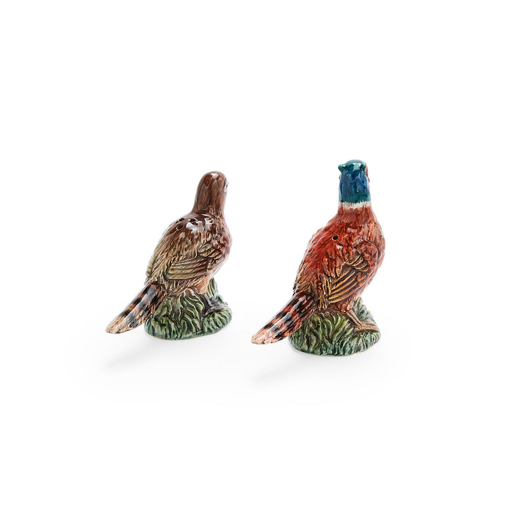 PHEASANT FIGURINE SALT & PEPPER SHAKER SET