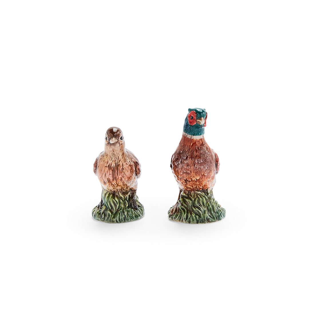 PHEASANT FIGURINE SALT & PEPPER SHAKER SET