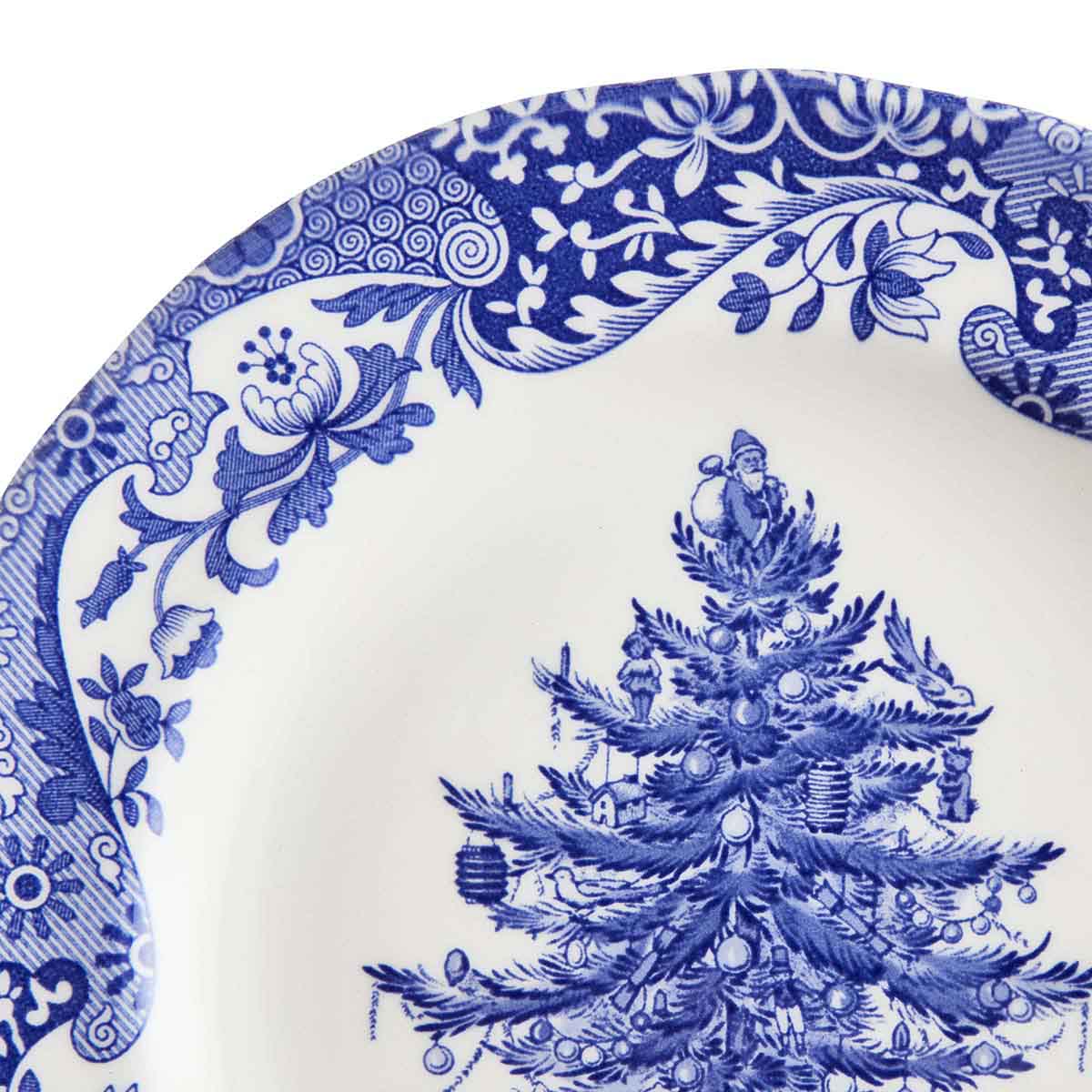 CINDRICK/HUNTER: BLUE ITALIAN CHRISTMAS SALAD PLATE – Walker Boutique