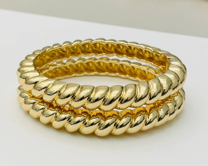 GOLD NARROW CABLE BRACELET