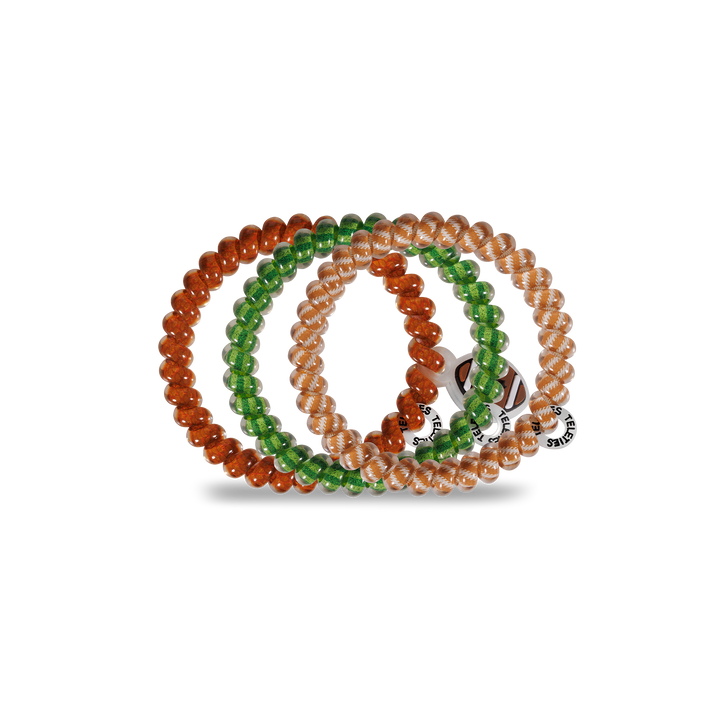 FOOTBALL SMALL SPIRAL HAIR COILS