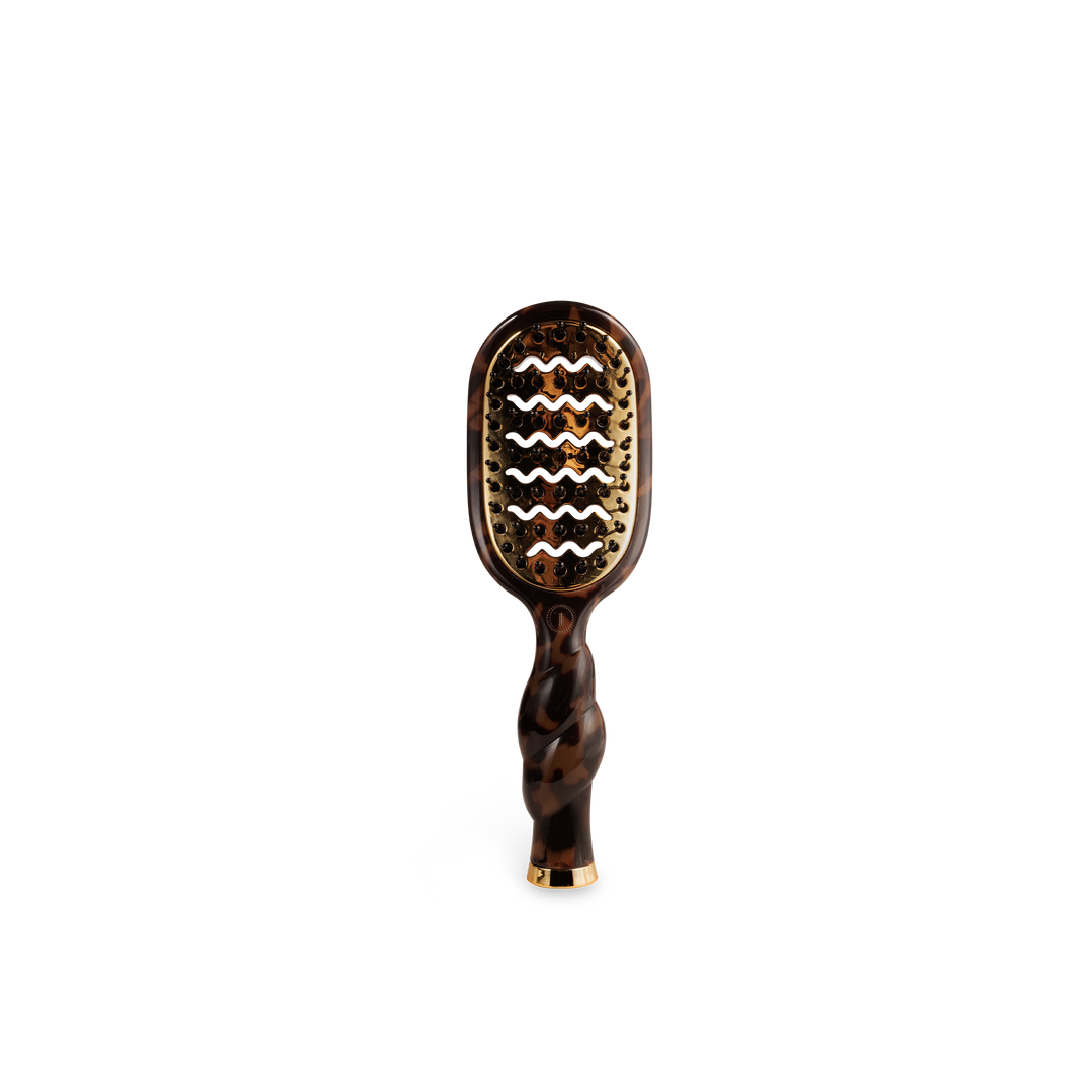 TORTOISE MINI VENTED HAIR BRUSH