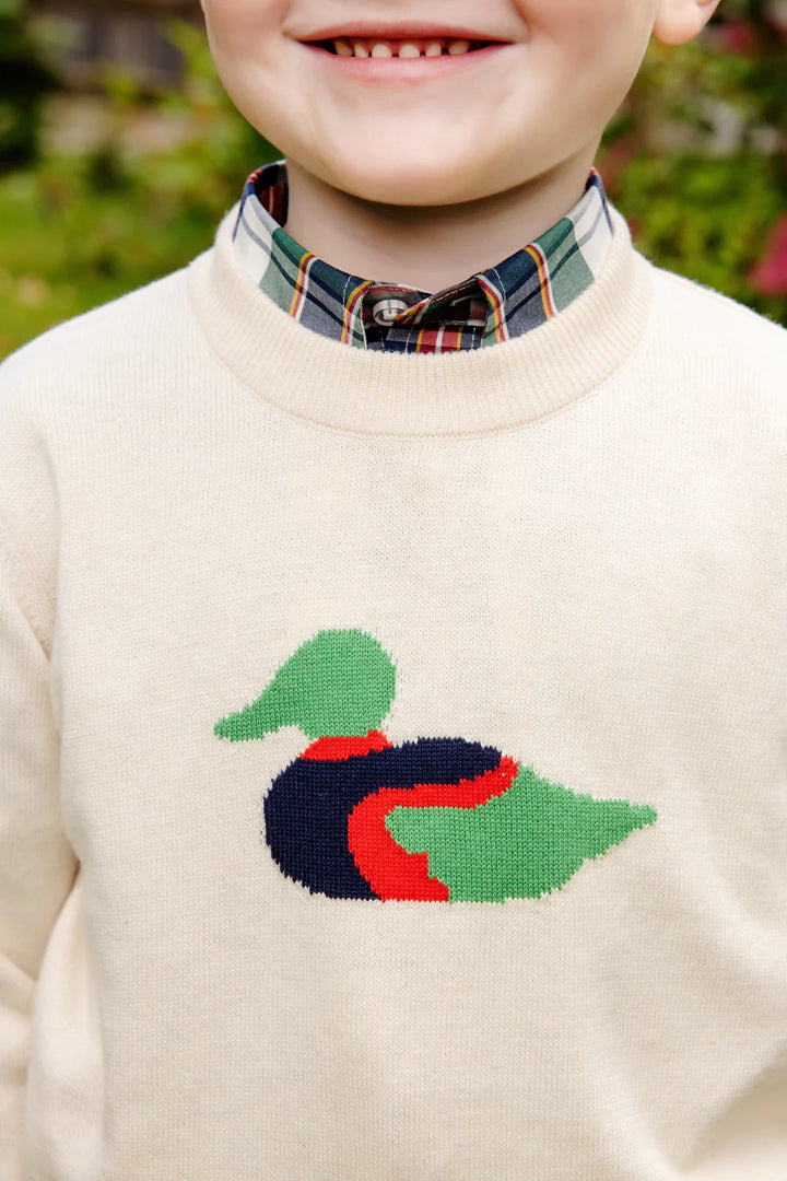 DUCK ISAACS INTARSIA SWEATER