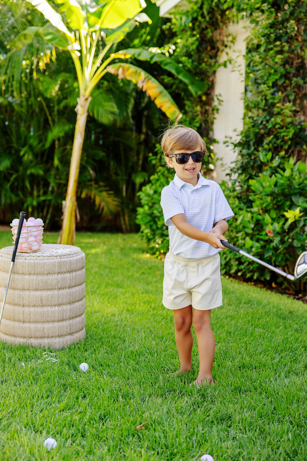 BUCKHEAD BLUE STRIPE PRIM & PROPER POLO