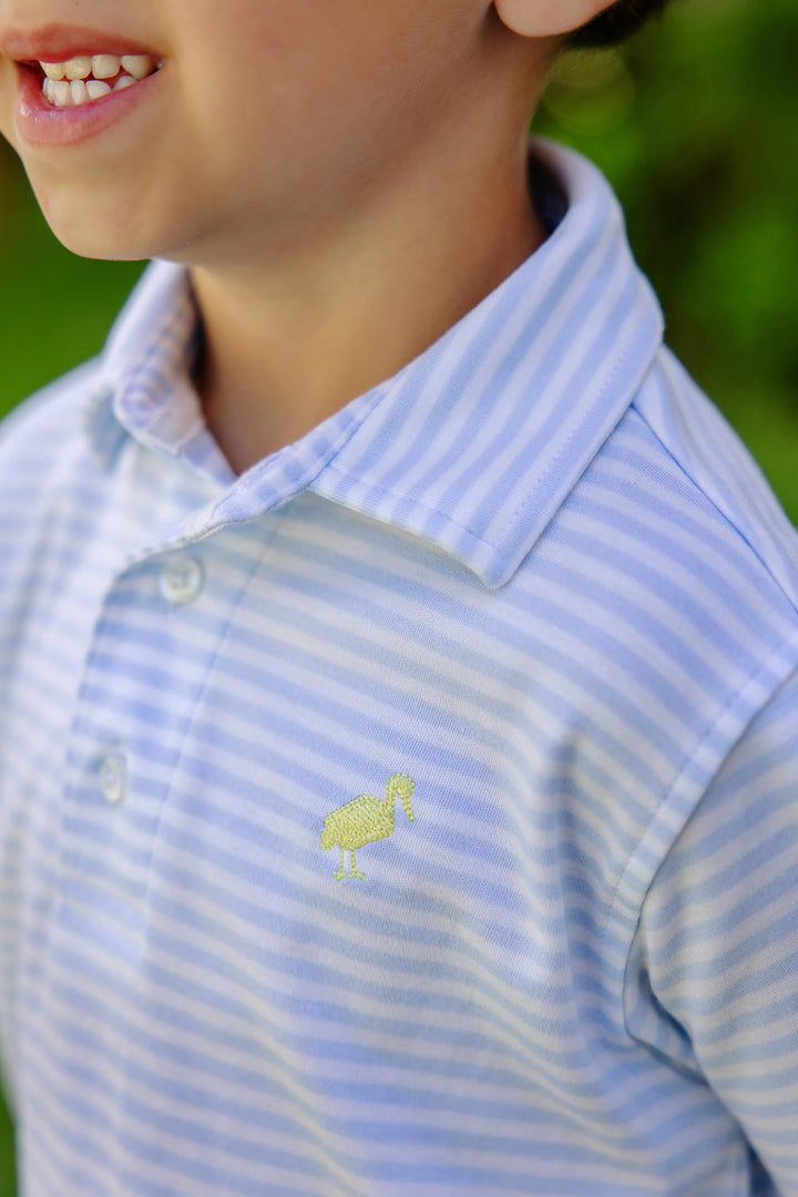 BUCKHEAD BLUE STRIPE PRIM & PROPER POLO