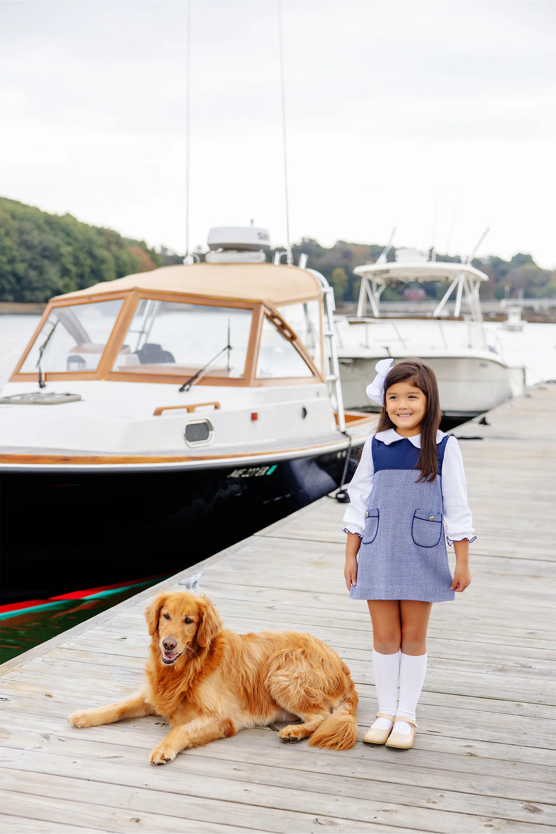 NANTUCKET NAVY TWEED JILL JUMPER DRESS