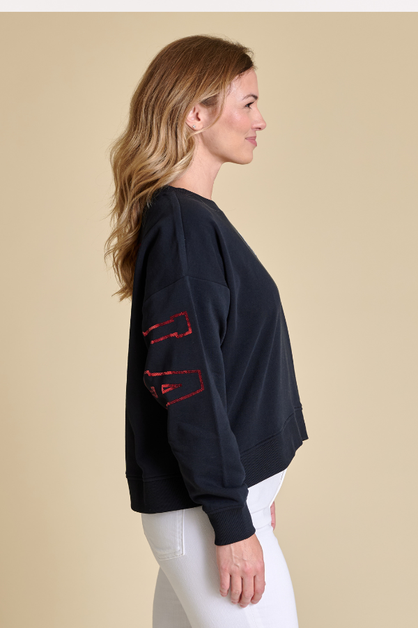 THE SEQUIN BOXY SWEATSHIRT | GEORGIA