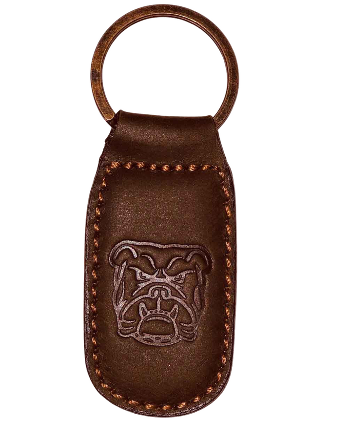 LEATHER EMBOSSED KEYCHAIN