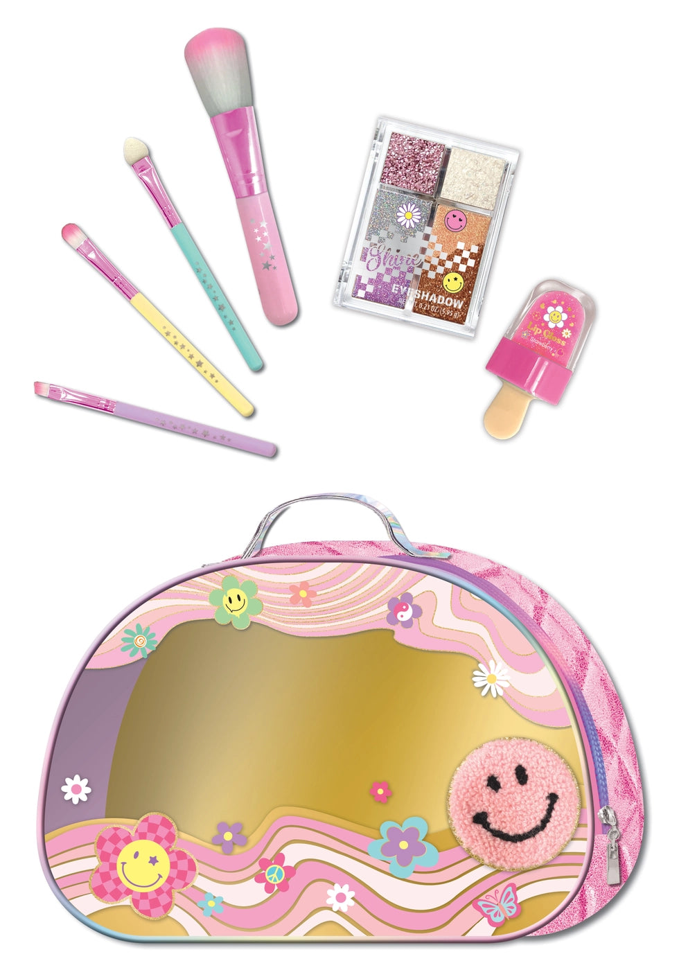 GROOVY FLOWER GLAMZ BEAUTY BAG
