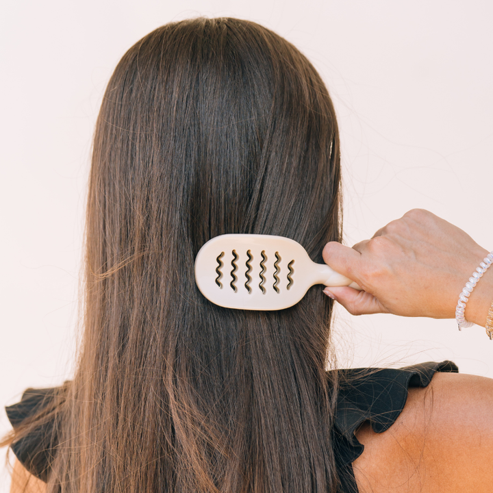 TAN MINI VENTED HAIR BRUSH