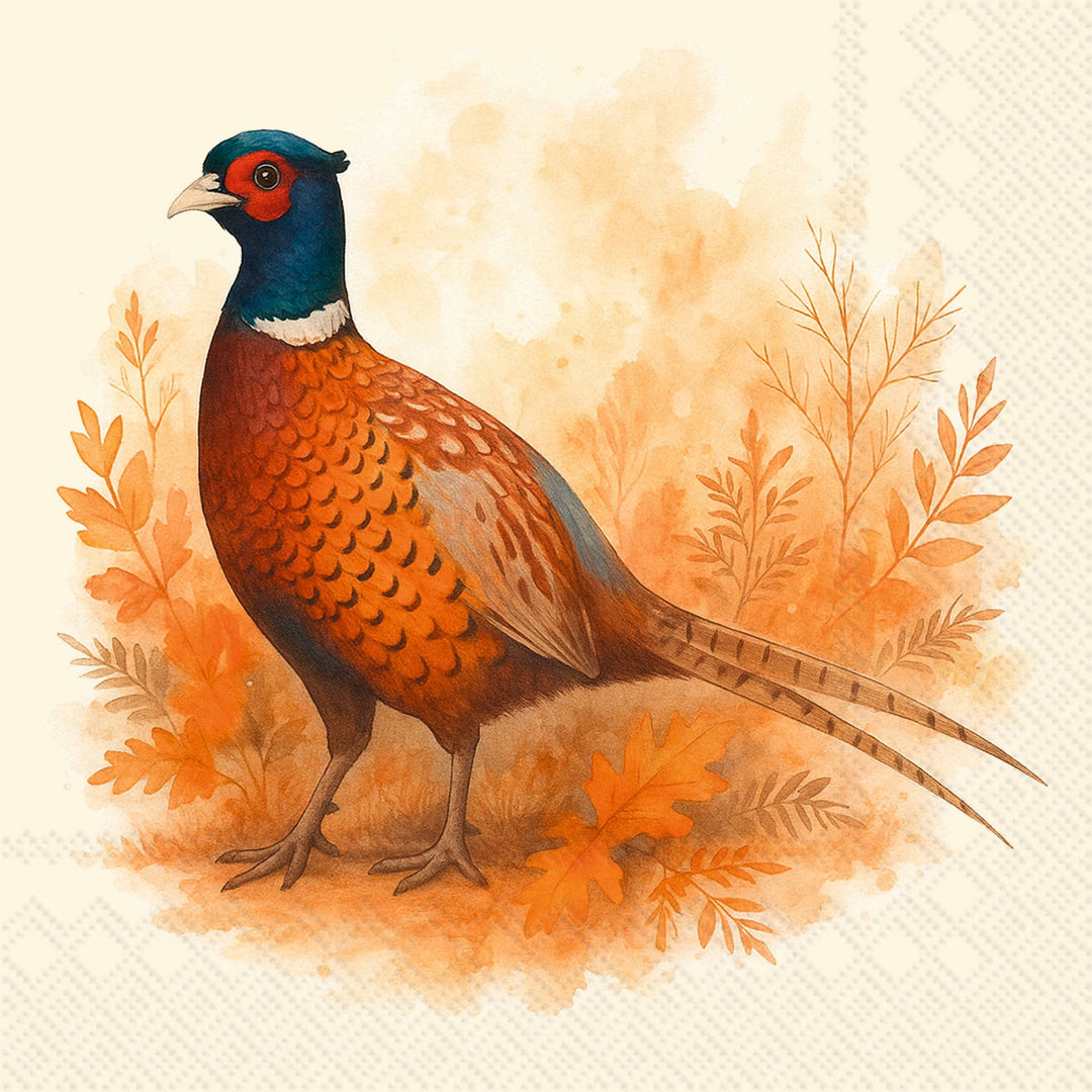 PHEASANT FIELD COCKTAIL NAPKINS