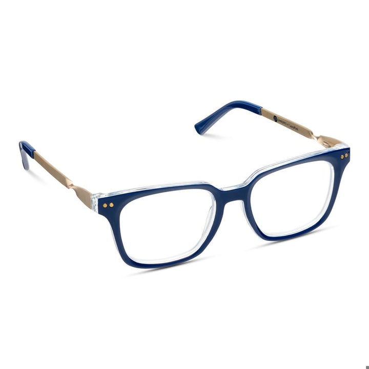 SIDEBAR - NAVY/ROSEMARY STRIPE INDIGO READING GLASSES