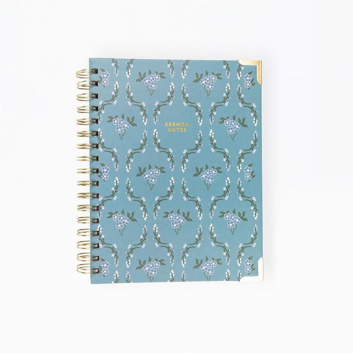 Floriette Field Teal Sermon Notes Journal