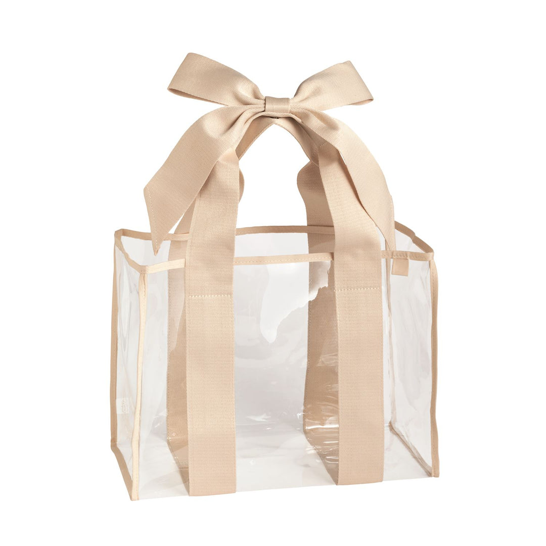 STADIUM CLEAR TOTE WITH BOW STRAP