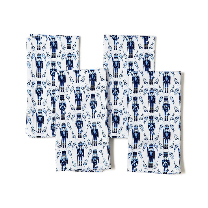 BLUE NUTCRACKER CLOTH NAPKINS SET