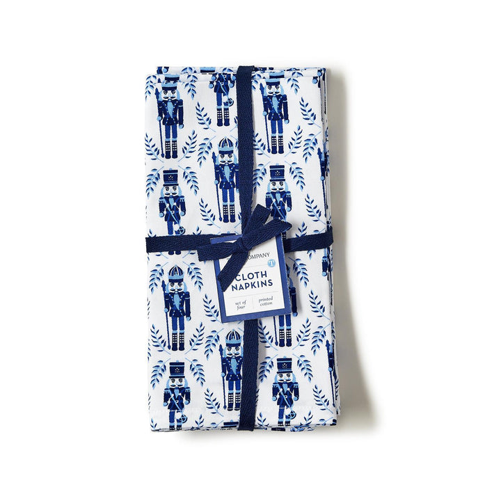 BLUE NUTCRACKER CLOTH NAPKINS SET