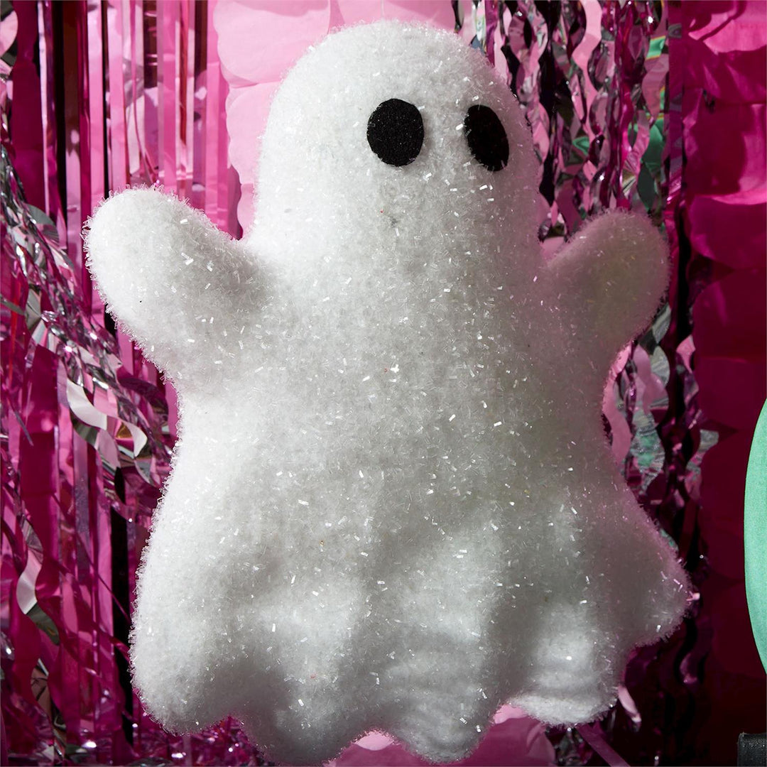 SPARKLING HANGING GHOST DECOR