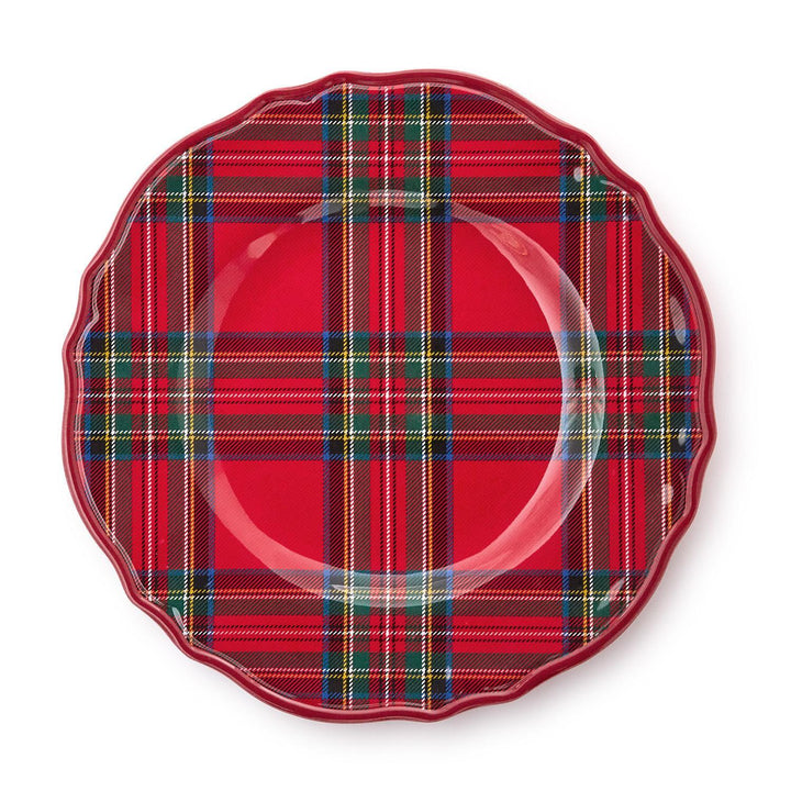 TARTAN TRADITIONS MELAMINE DINNER PLATES SET OF 4