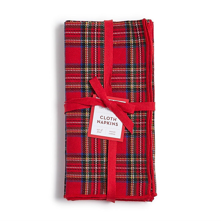 TARTAN TRADITIONS CLOTH NAPKINS SET OF 4
