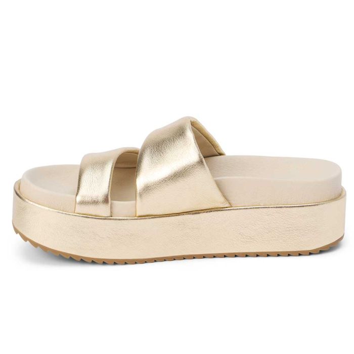 BLAINE GOLD PLATFORM SANDAL