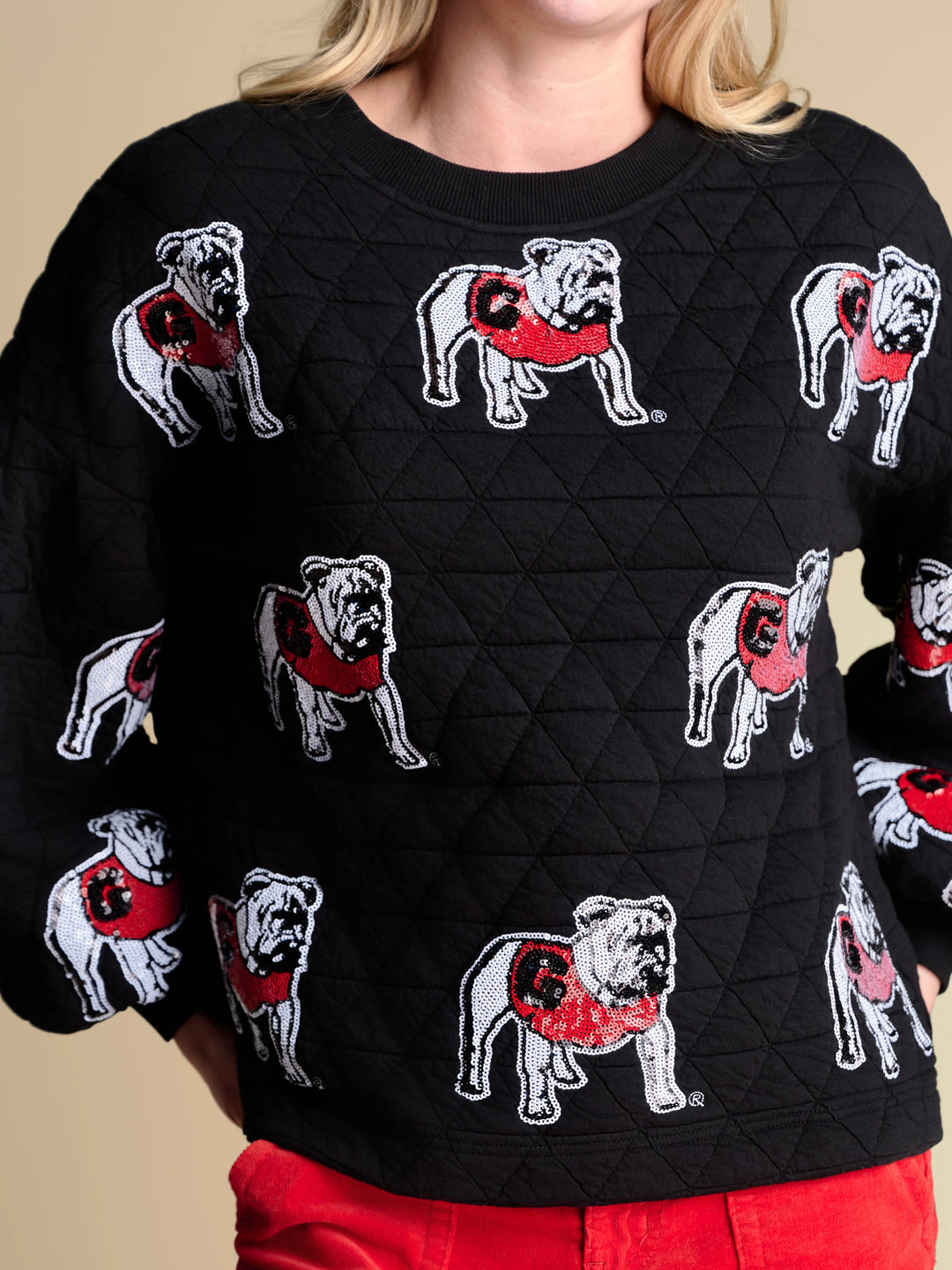 THE CAMPUS QUILTED PULLOVER | GEORGIA