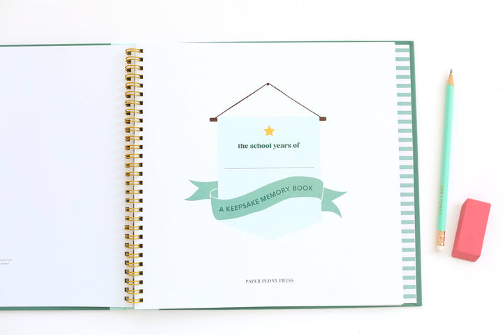 THE SCHOOL YEARS MEMORY BOOK: A TIMELESS SCHOOL MEMORY BOOK