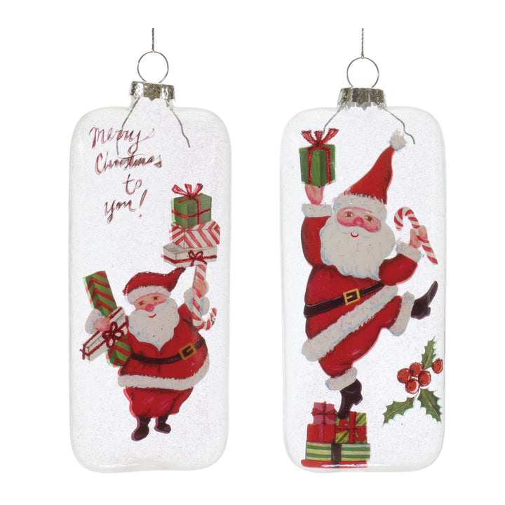 TALL SANTA ORNAMENT