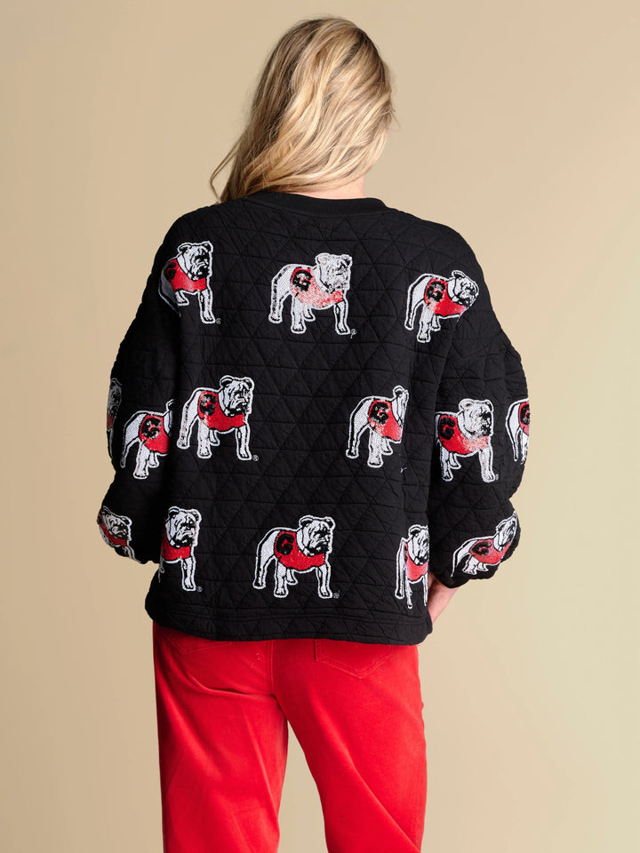 THE CAMPUS QUILTED PULLOVER | GEORGIA