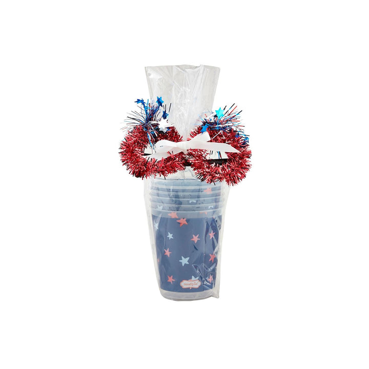 AMERICA INSPIRED PARTY CUP & PARTY GLASSES SET