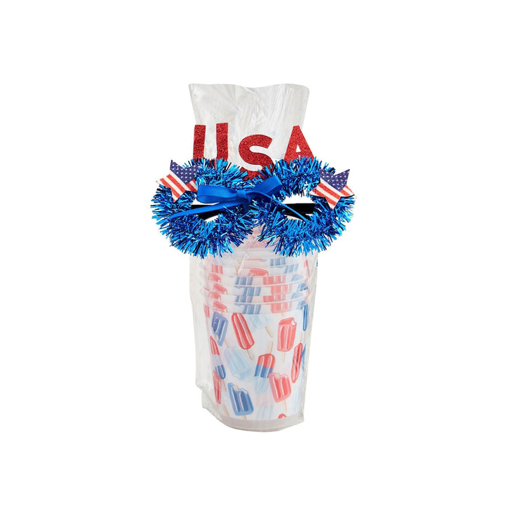 AMERICA INSPIRED PARTY CUP & PARTY GLASSES SET